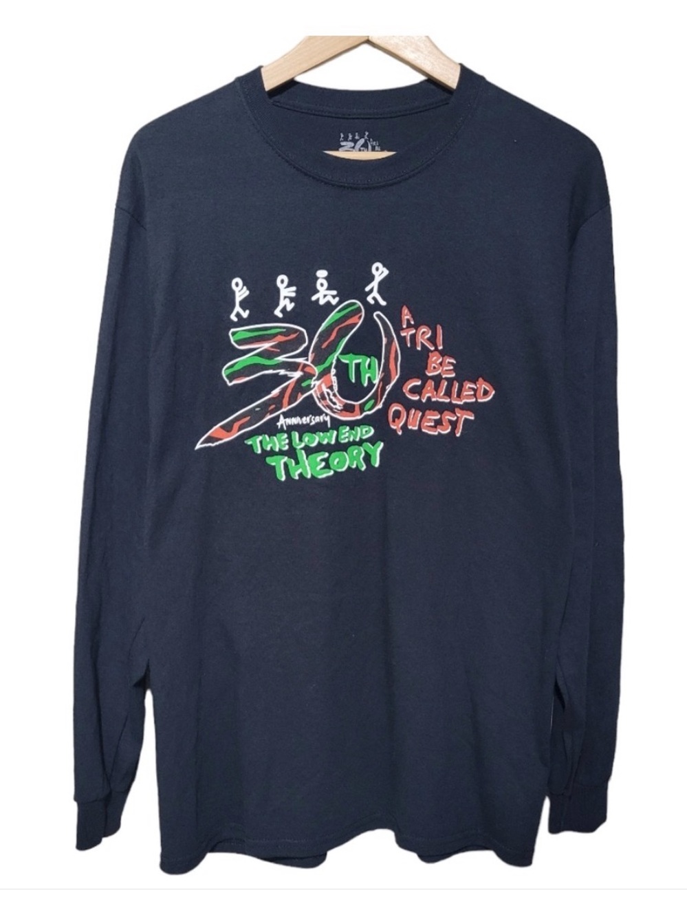 A Tribe Called Quest Longsleeve Crewneck Graphic Band Tee Black